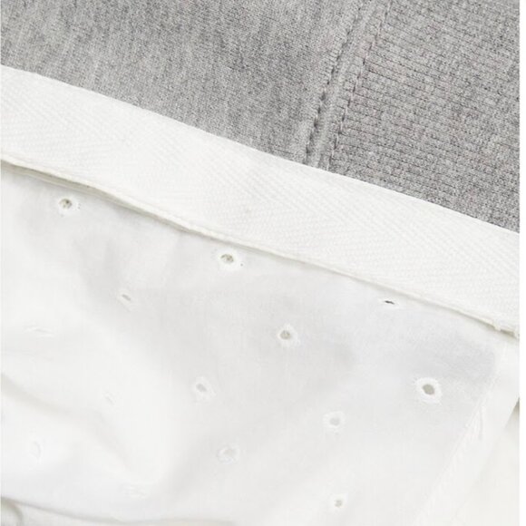 3.1 Phillip Lim Rolled Sleeve Mix Media Eyelet Tiered Cotton Midi Dress Size L - Picture 2 of 16